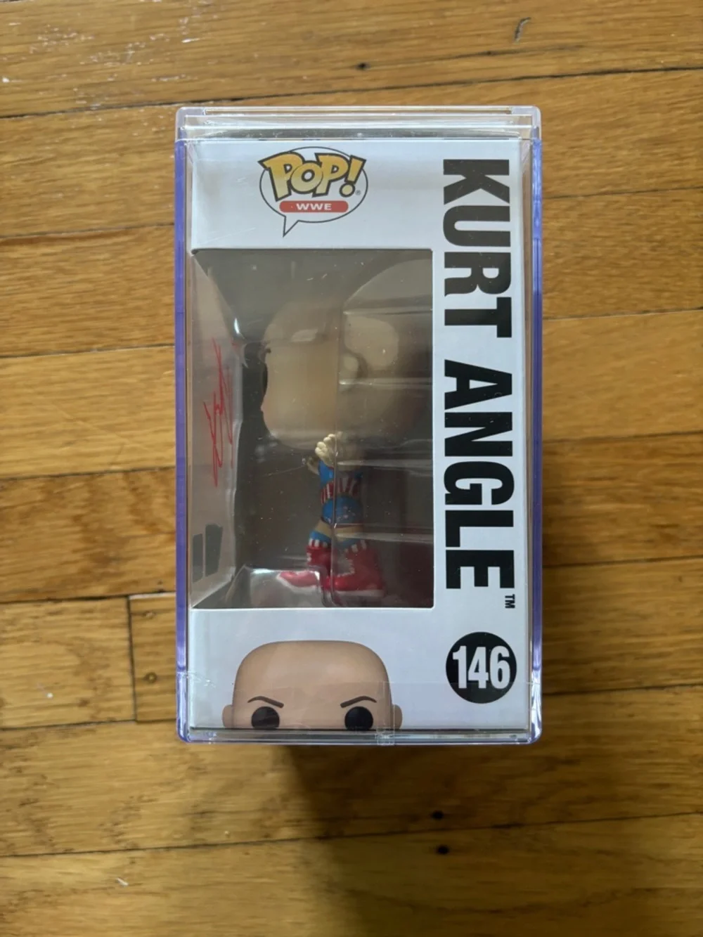 Funko Pop! Kurt Angle Vinyl Figure with Red Signature - Picture 2 of 4